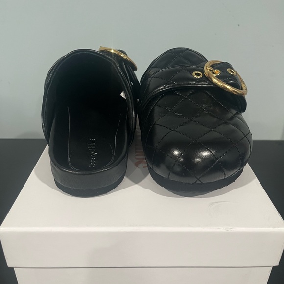 See by Chloé Women's Jodie Quilted Buckled Slip On Mule Flats, size 38 - Picture 3 of 9